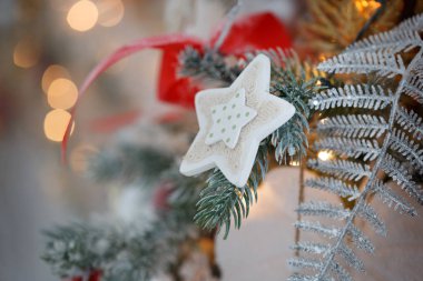 Noel dekor görünümü, makro.