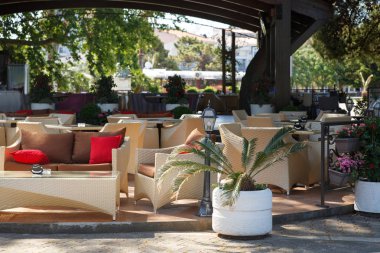 Açık havada Cafe, Karadağ, Bar.