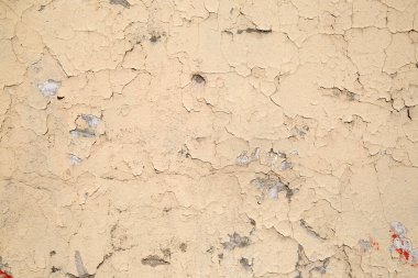 Eskimiş doku çatlak boyalı alçı..