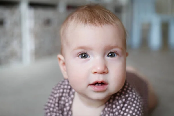 Retrato Bebê Interior — Fotografia de Stock