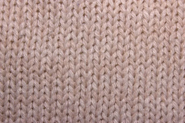 Close Beige Knitting Pattern — Stock Photo, Image