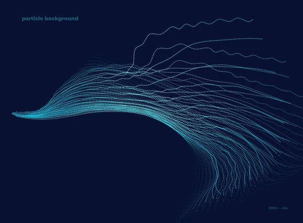 Lignes Électriques Particules Fond Vectoriel — Image vectorielle