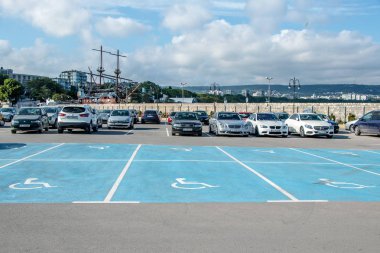 Engelli Bulgaristan Varna 21.05.2018 insanlar için otopark