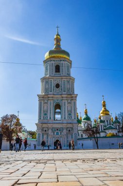 Kiev Kiev, Ukrayna 06.11.2018 meydanında Sophia Katedrali