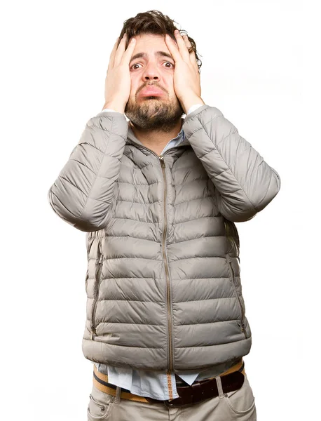 Depressed Man Going Crazy — Stock Photo, Image