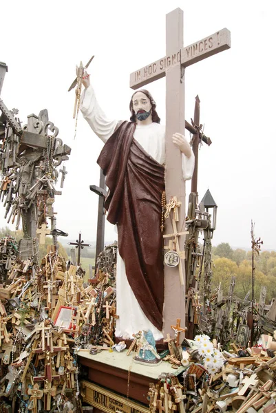 Lote de cruz en el cementerio —  Fotos de Stock
