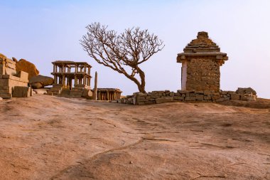 Hampi, Hindistan Hint tapınakları antik kalıntıları