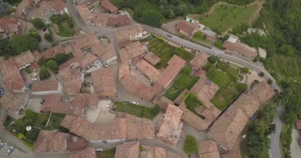 Schieten Vanuit Een Drone Boven Stad Van Italië Landschap Italië — Stockvideo