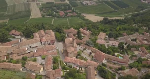 Orbit Drone Schieten Vanuit Een Drone Boven Stad Van Italië — Stockvideo