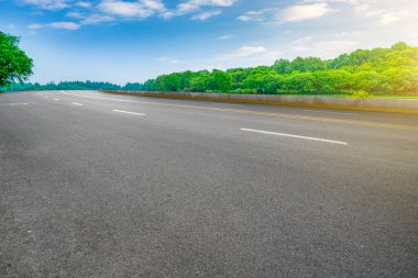 Hangzhou, Çin 'de gölü olan manzara.