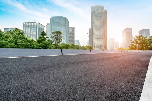 Road Skyline Urban Architecture — Stock Photo, Image