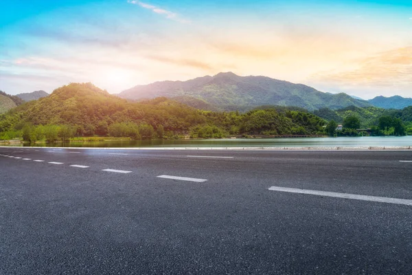 Highway Pavement Urban Road and Outdoor Natural Landscap