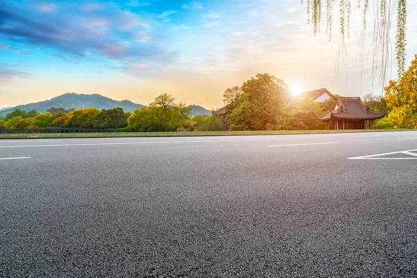 Landschap Van Wegen Natuur — Stockfoto