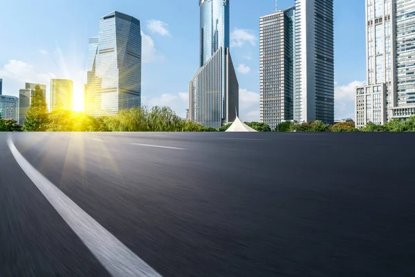 Highway Road Skyline Modern Urban Buildings Shangha — Stock Photo, Image