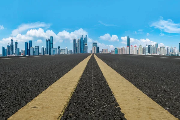 Horizonte Horizonte Urbano Qingdao Expressway — Fotografia de Stock