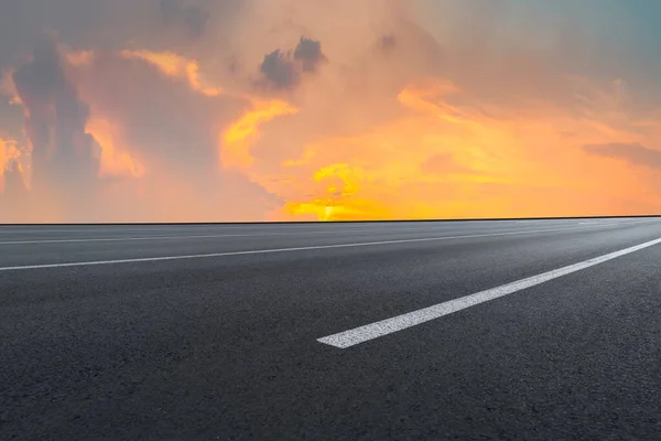 Superficie Carretera Cielo Nube Landscap —  Fotos de Stock