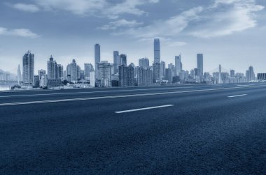 Çevre yolu, asfalt asfalt kaldırım, şehir inşaatı...