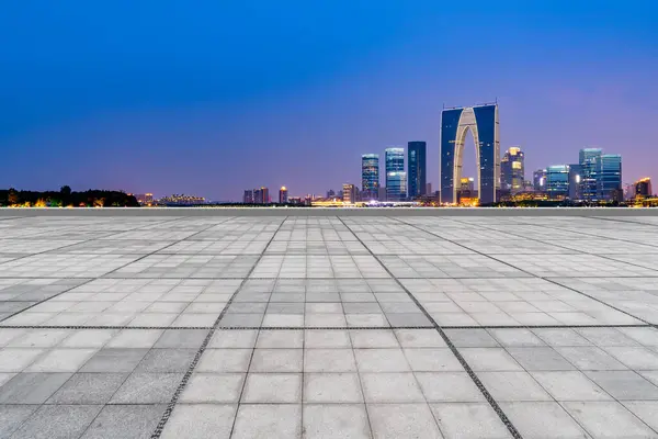 Empty Marble Floor City Suzhou — Stock Photo, Image