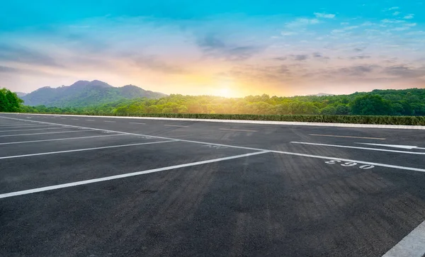 Autopista Asfalto Pavimento Paisaje Natural — Foto de Stock