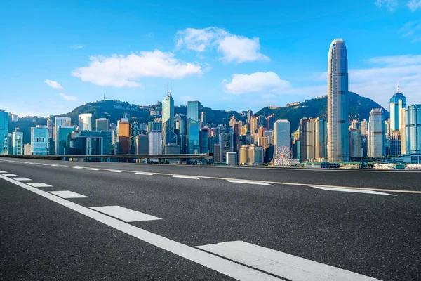 Air Highway Asphalt Road Office Building Commercial Build — Stock Photo, Image