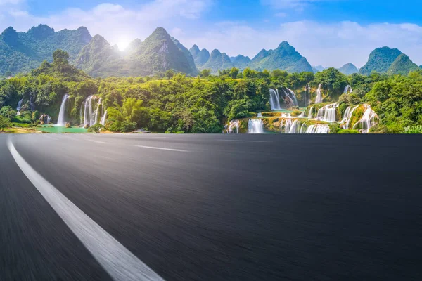 Highway Road Beautiful Natural Landscap — Stock Photo, Image