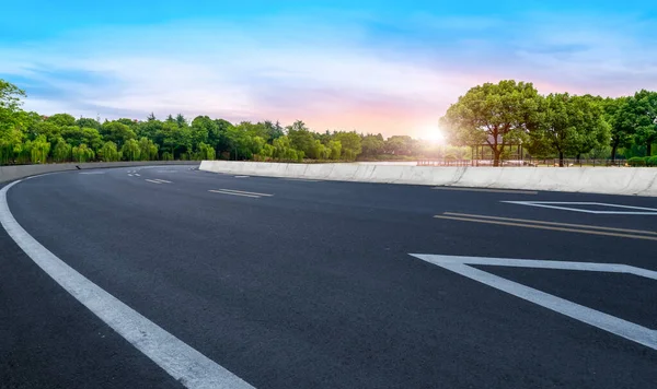 Superfície Estrada Céu Nuvem Landscap — Fotografia de Stock