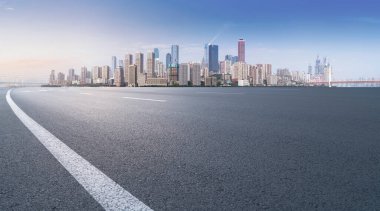 Çevre yolu, asfalt asfalt kaldırım, şehir inşaatı...