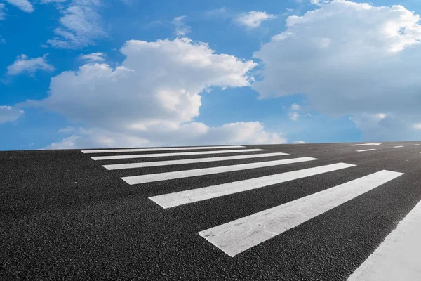 Road surface and sky cloud landscap