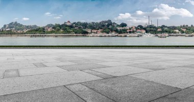 Boş Zemin Tuğlaları Xiamen Kentsel Mimari Skylin