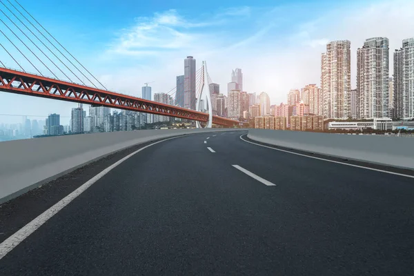 Strade Urbane Autostrade Costruzioni Skyline — Foto Stock