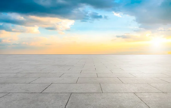 Prázdné Plaza Bricks Sky Cloud Landscap — Stock fotografie