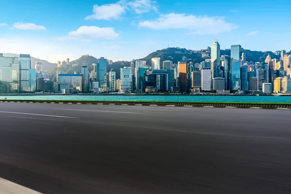 Air Highway Asphalt Road Office Building Commercial Build — Stock Photo, Image