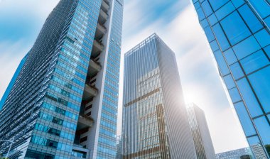 Modern ofis binası Shenzhen, Çin 'de yakın çekim