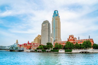 Tianjin 'deki kentsel mimari manzara