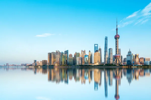 Shanghai Lujiazui Architectonisch Landschap Skylin — Stockfoto