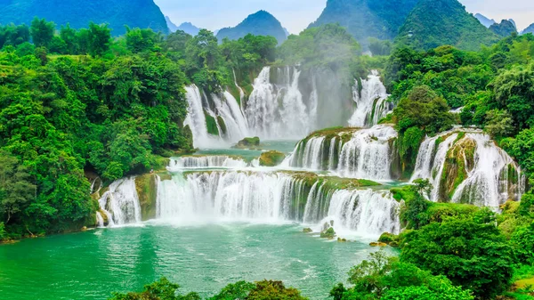 Detian Falls Guangxi China Banyue Falls Vietna — Stock Photo, Image