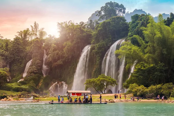 Detian Falls Guangxi China Banyue Falls Vietna — Stock fotografie