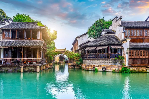 Wuzhen Cidade Água Jiangnan China — Fotografia de Stock