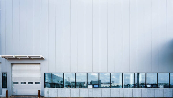 Modern factory buildings and logistics warehouse