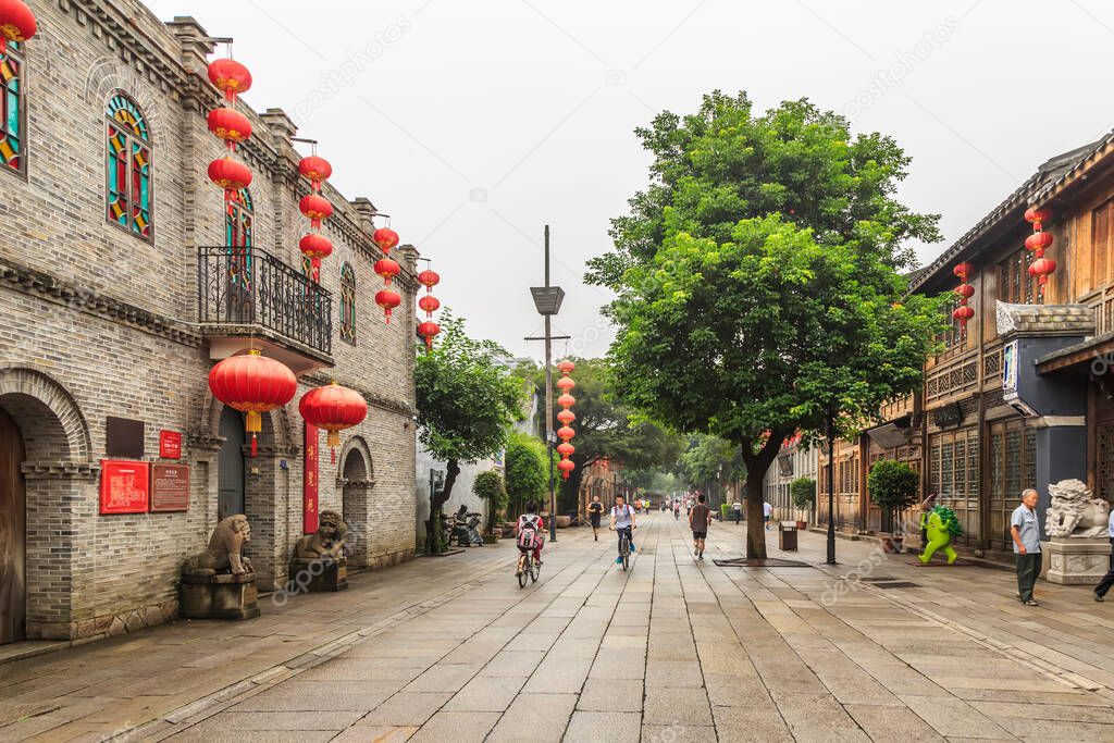 Fuzhou, China. In May 2016, three lanes and seven alleys in Fuzh