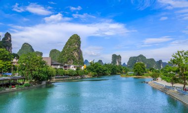 Guilin 'in Güzel Manzarası, Guangx