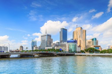 Ningbo Şehir Mimarisi Skyline