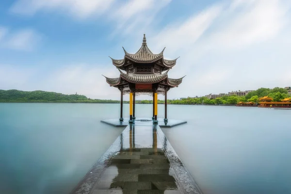 The Old Pavilion and Landscape Scenery of West Lak