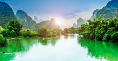 Guilin 'in Güzel Manzarası, Guangx
