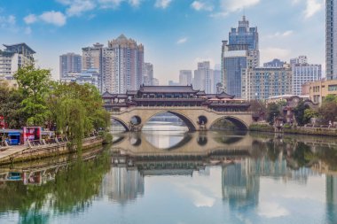 Chengdu 'daki kentsel mimari manzara