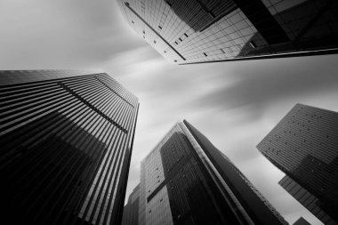 CI 'daki ticari binanın mimari manzarası.