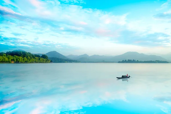 中国の青海省の湖と風景風景 — ストック写真