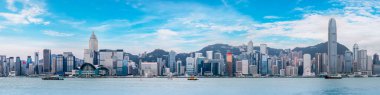 Hong Kong Şehri Skyline ve Mimari Yerleşkesi