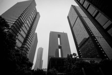 CI 'daki ticari binanın mimari manzarası.