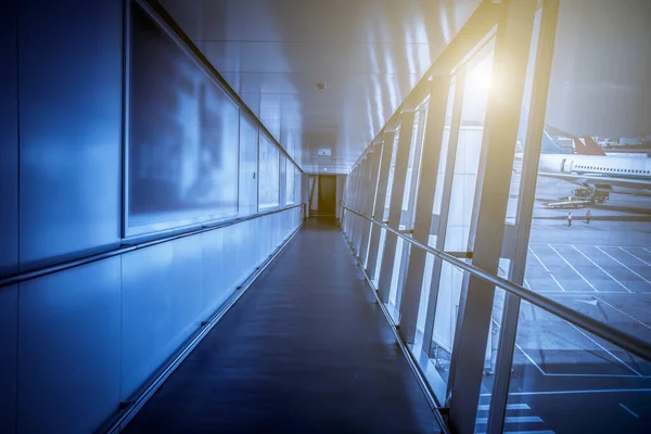 Interior View Airport Terminal — Stock Photo, Image